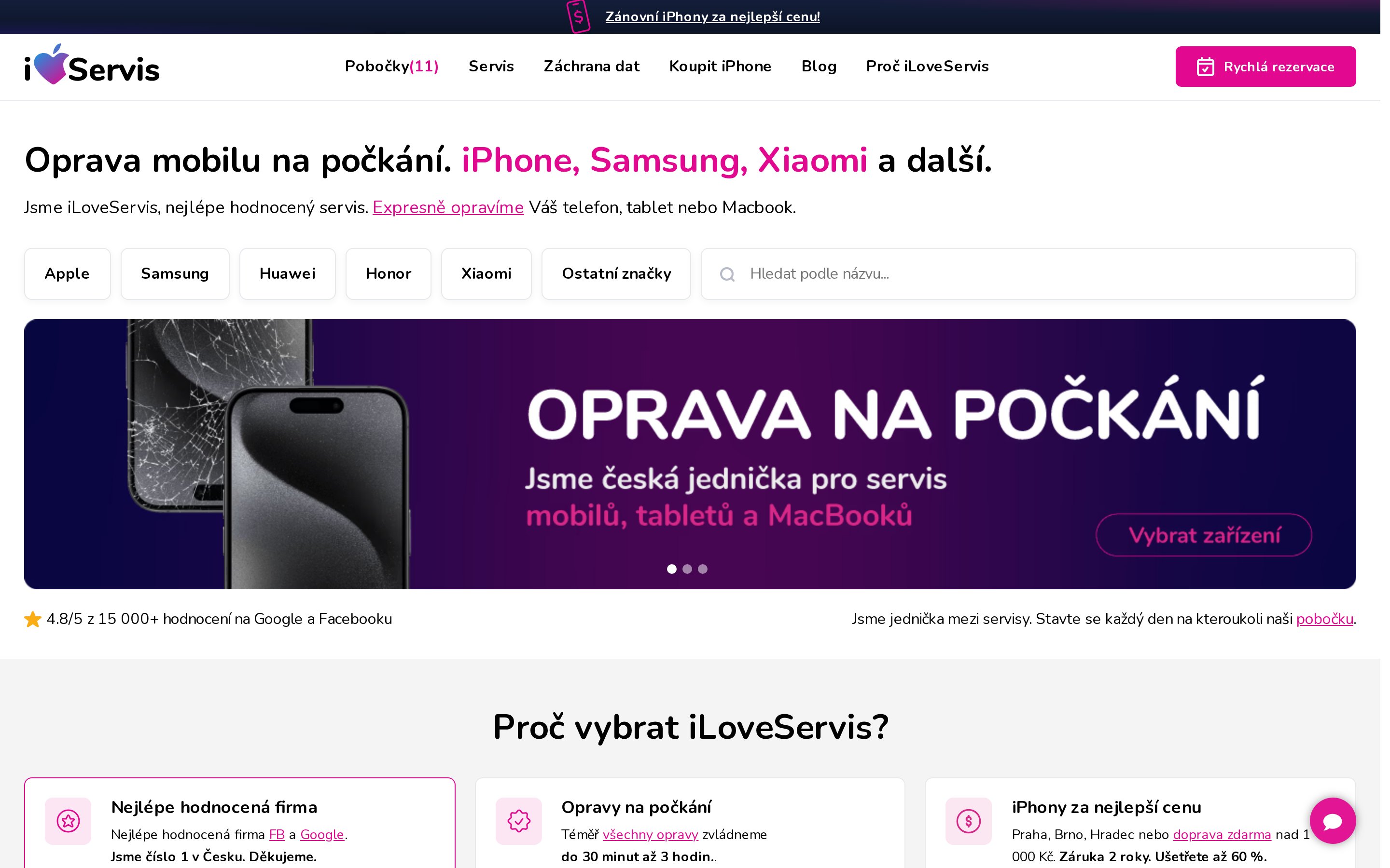 iloveservis.cz — Czech Republic #1 repair network